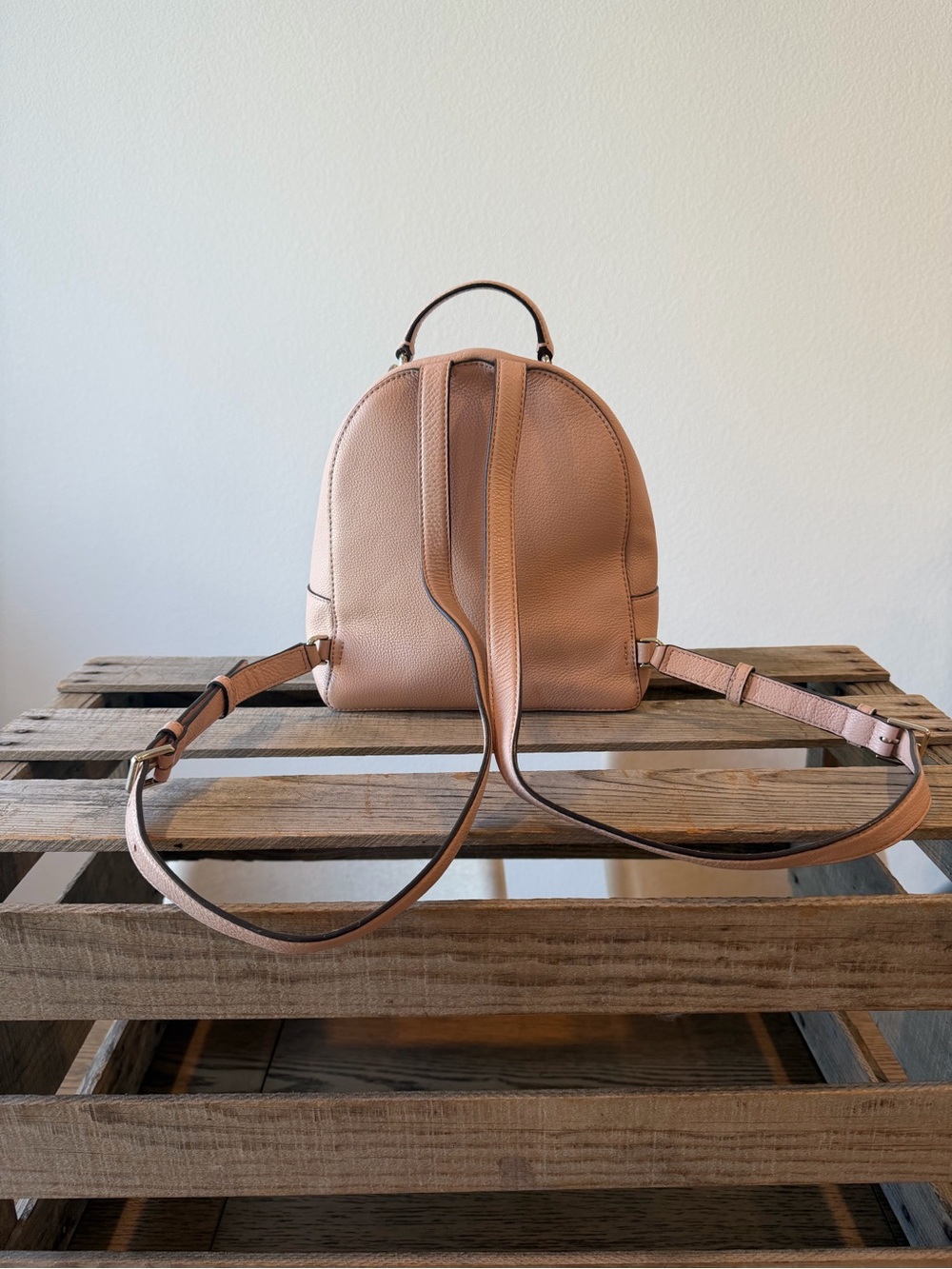 Kate Spade New York Blush Pink Pebbled Leather Mini Backpack - Picture 3 of 4